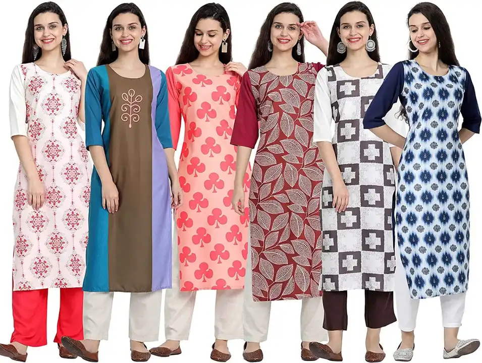 Printed kurti in Multi Colours. uploaded by business on 7/3/2023