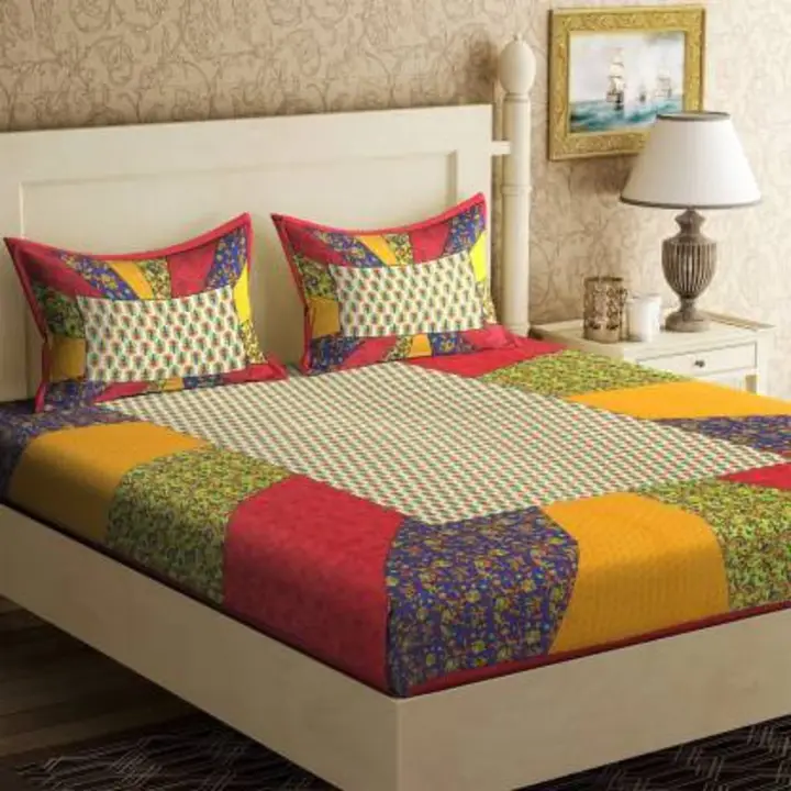 Double Bedsheets 1 bedsheets 2 Pillow cover  uploaded by A.A. FASHION POINT on 7/3/2023