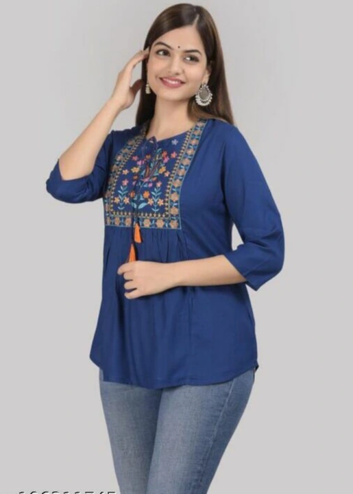 Post image Hey! Checkout my new product called
Women's embroidery work top.
