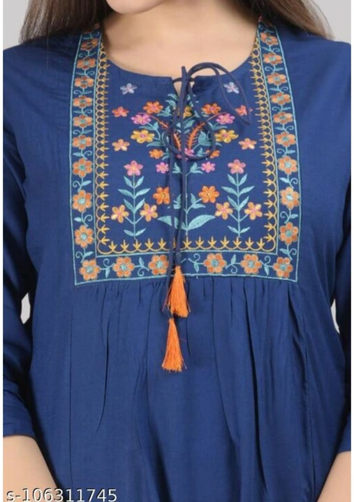 Women's embroidery work top uploaded by NagraFashion on 7/3/2023