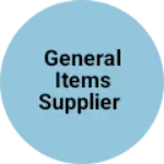 Business logo of General items supplier