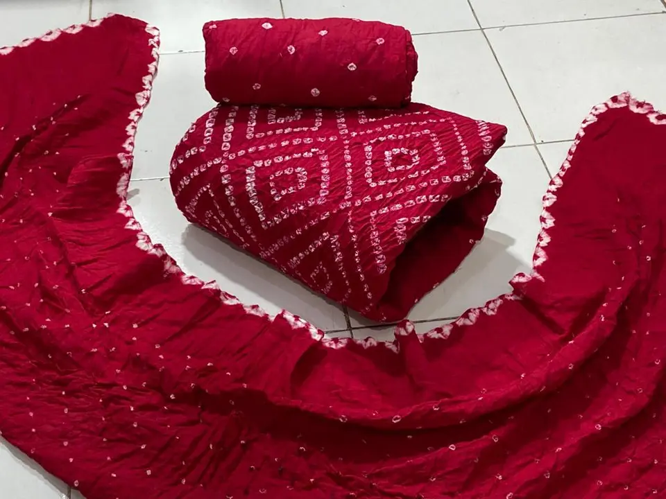Bandhni dress material  uploaded by Bandhej dress material on 7/3/2023