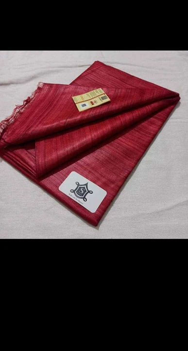 Pure silk saree uploaded by Manufacturer of tussar gheecha 100 % silk saree on 7/3/2023
