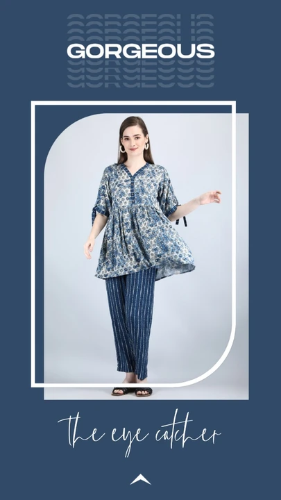 Co-orde set for women Rayon Printed  uploaded by SHUKRANA on 7/3/2023