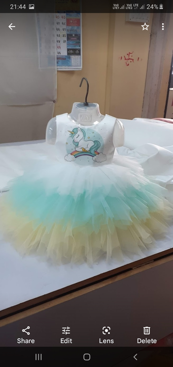 Baby frock party wear gown uploaded by Shri Sai fashion on 7/3/2023