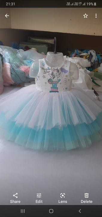 Baby frock party wear gown uploaded by Shri Sai fashion on 7/3/2023