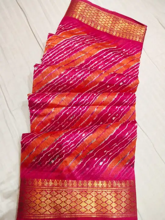 *🛍️🛒NEW LAUGHING   
🛒🛍️NEW COLOUR MACHING 🌹🌹🌹🌹🌹🌹🌹🌹😱😱😱super duper desginer Sarees 💃💃 uploaded by Gotapatti manufacturer on 7/4/2023