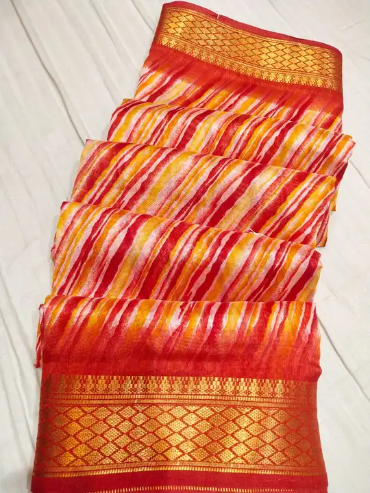 *🛍️🛒NEW LAUGHING   
🛒🛍️NEW COLOUR MACHING 🌹🌹🌹🌹🌹🌹🌹🌹😱😱😱super duper desginer Sarees 💃💃 uploaded by Gotapatti manufacturer on 7/4/2023