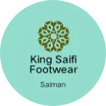 Business logo of King Saifi footwear shoes