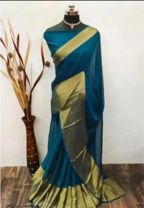 Beautiful Chiffon Saree With Blouse Piece for Women uploaded by wholsale market on 7/4/2023