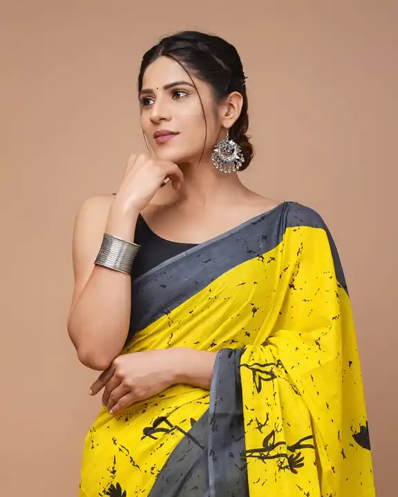 Cotton sarees  uploaded by Ankita hand block print on 7/4/2023