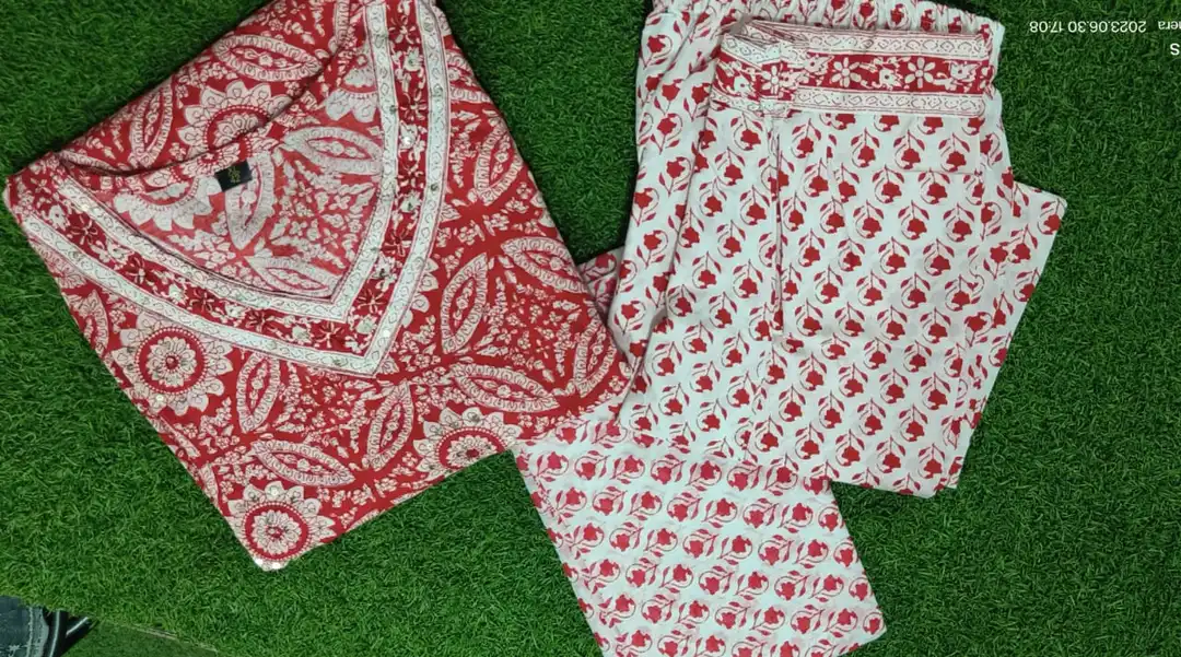 Cotton kurta pant and dupatta set  uploaded by Aleexa Outlet on 7/4/2023