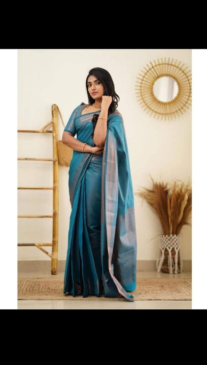 Simple Banarasi saree uploaded by Jye Ambe textile on 7/4/2023