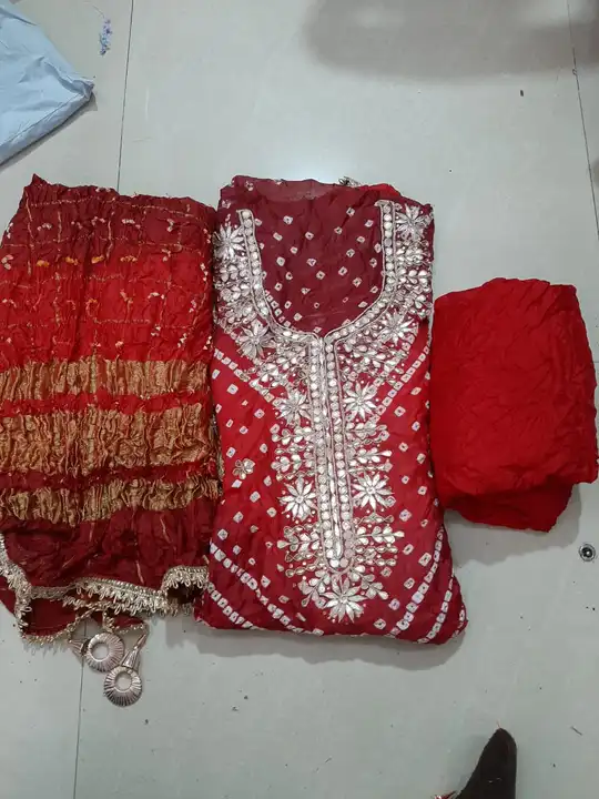 Product uploaded by Jaipuri wholesale gotta patti kurtis nd sarees on 7/4/2023