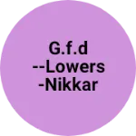 Business logo of G.f.d --lowers -nikkar