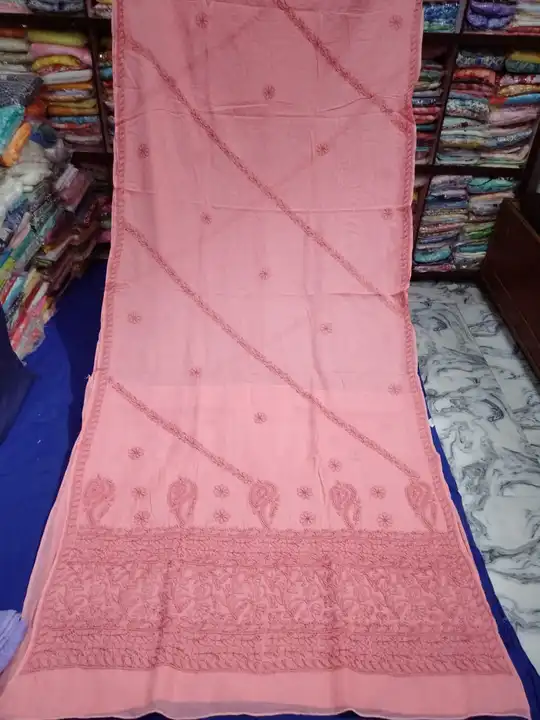 Sarees uploaded by Lcf crafts (lucknow Chikan factory) on 7/4/2023