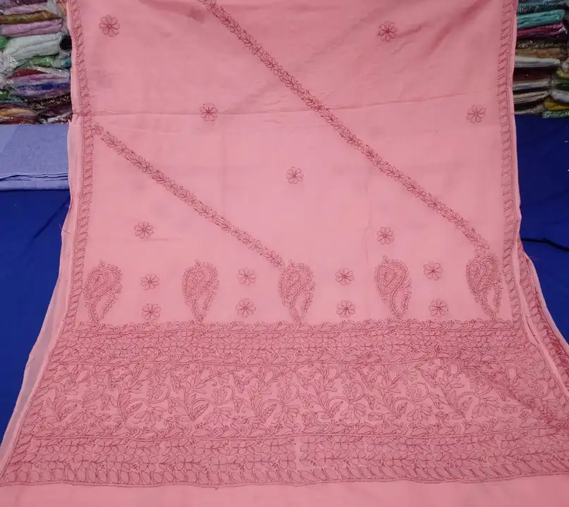 Sarees uploaded by Lcf crafts (lucknow Chikan factory) on 7/4/2023