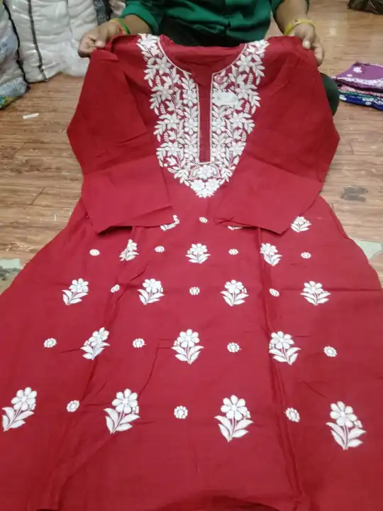 Kurti uploaded by Lcf crafts (lucknow Chikan factory) on 7/4/2023
