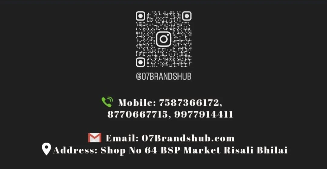 Visiting card store images of 07 BRAND HUB
