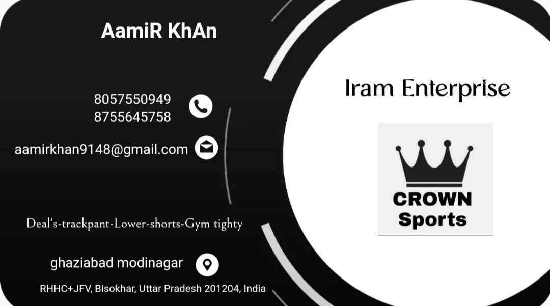 Visiting card store images of Crown sports 