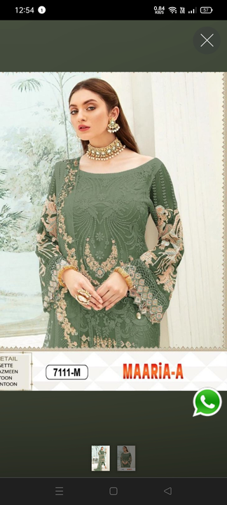 Ethnic Motif Embroidered Georgette Semi Stitched Suits uploaded by PRUTHVI ENTERPRISES on 7/4/2023