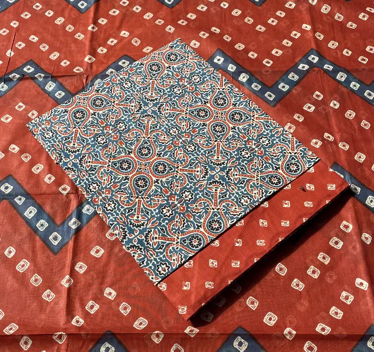 Cotton print unstitched suit  uploaded by Jayshree creation on 7/4/2023