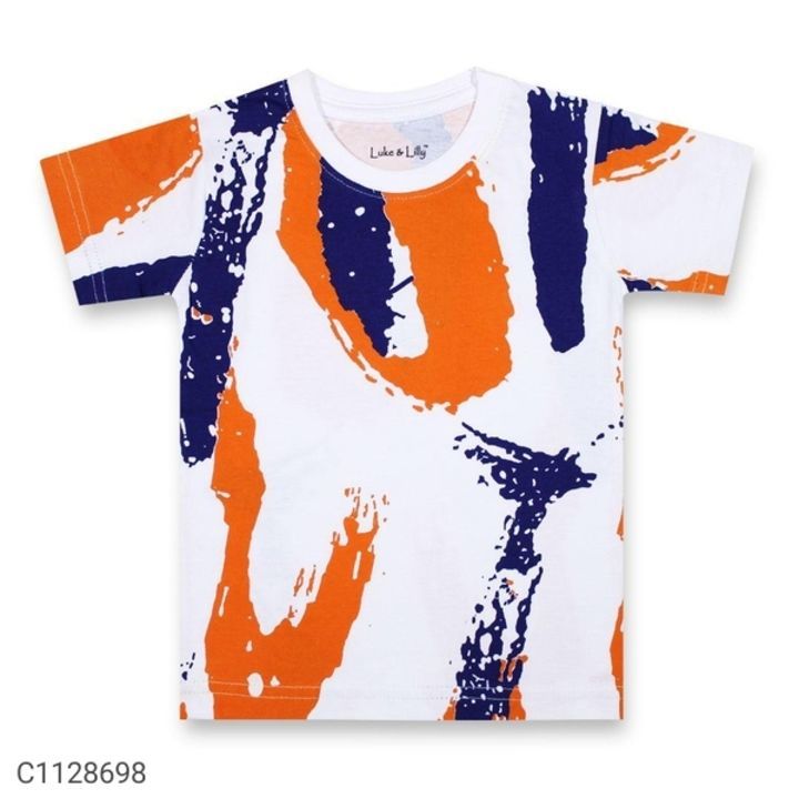 Product image of BOYS PRINTED STRIPPED T-SHIRTS, price: Rs. 285, ID: boys-printed-stripped-t-shirts-0e2ca470