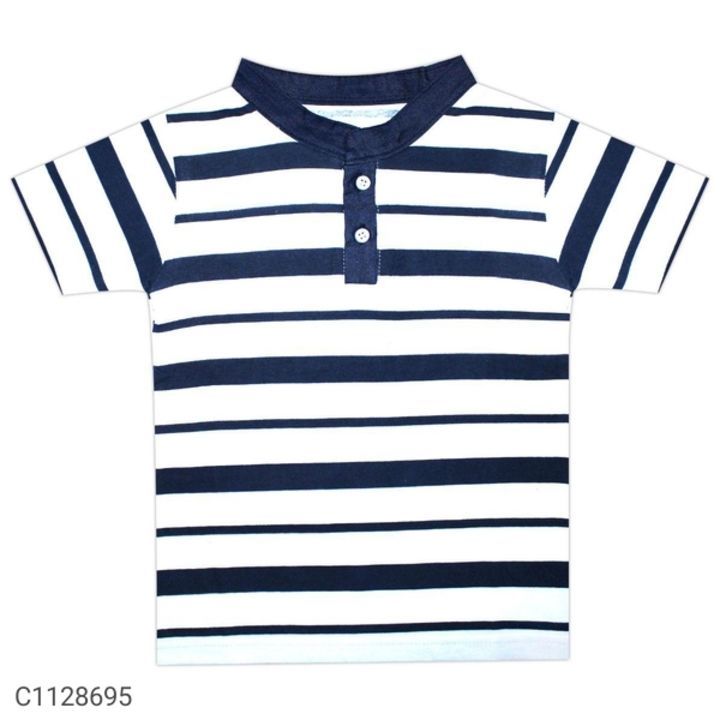 Product image of BOYS PRINTED STRIPPED T-SHIRTS, price: Rs. 285, ID: boys-printed-stripped-t-shirts-20503226