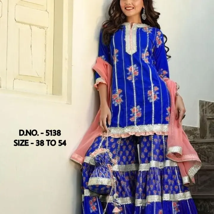 Shara kurti duppta 3 pc set uploaded by Bluebales designer boutique on 7/4/2023