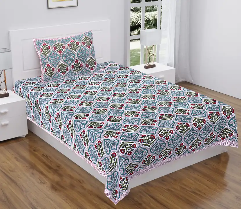 Single bed 210 TC bedsheets For order uploaded by Dikrati traders on 7/4/2023