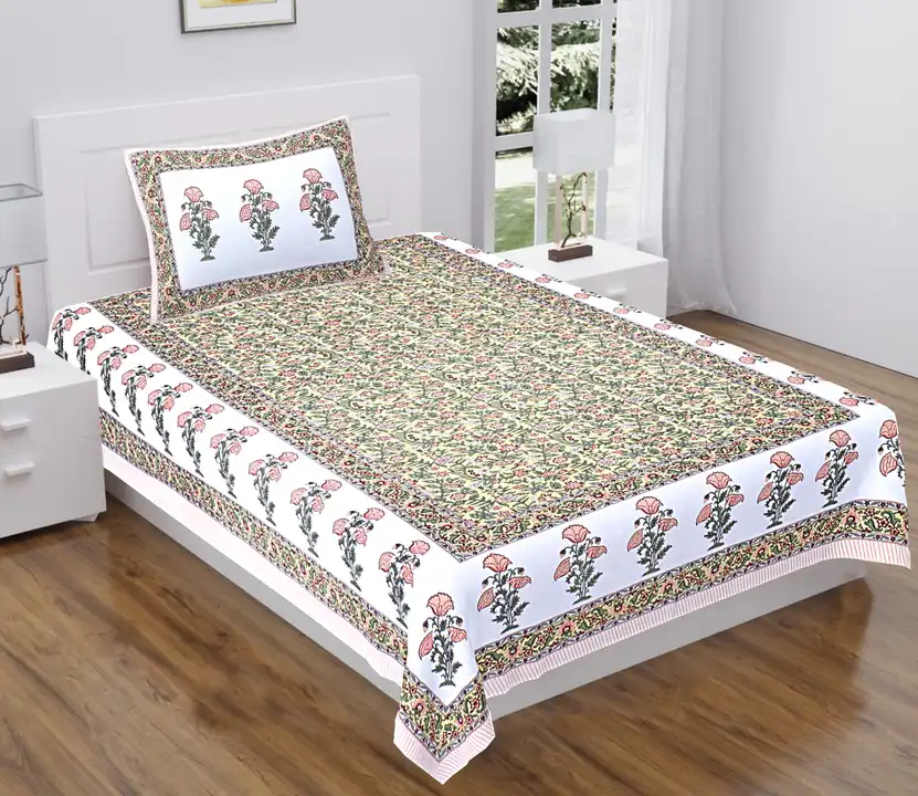 Single bed bedsheet uploaded by Dikrati traders on 7/4/2023