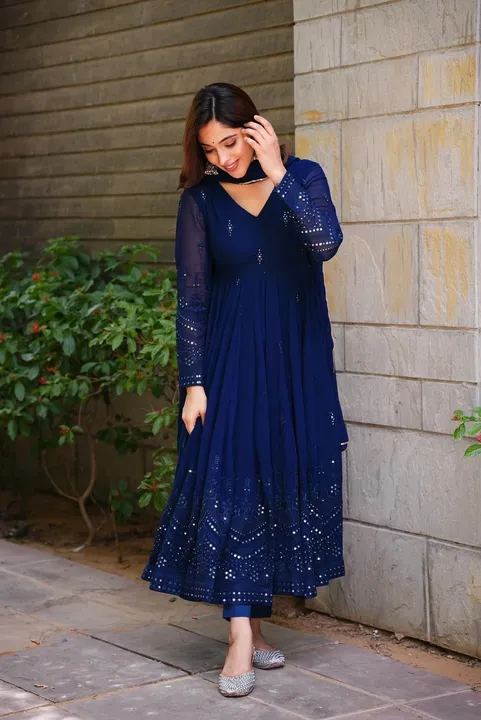 BLUE SEQUENCE GOWN SET uploaded by RASHMIKA FASHION on 7/4/2023