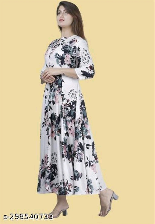 Anakarli Kurta/Gown for women and girls in crepe fabric uploaded by CRUSH SHOP INDIA on 7/4/2023