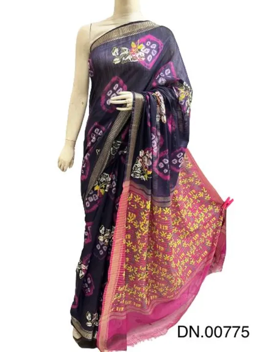 Printed saree uploaded by business on 7/4/2023