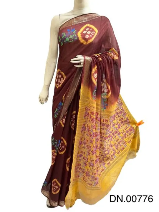 Printed saree uploaded by WeaveMe India on 7/4/2023