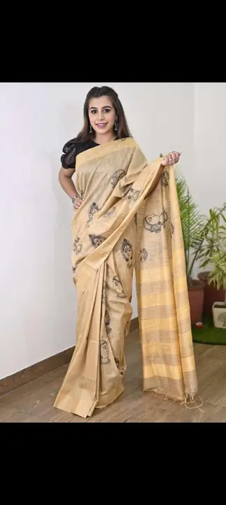 Embroidery woek saree uploaded by WeaveMe India on 7/4/2023