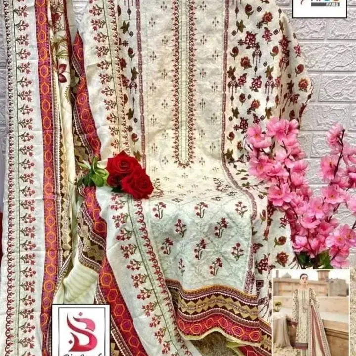 BIN SAEED LAWN COLLECTION 03 nx.                 ( a collection of embroidered lawn duppta )

TOP PU uploaded by Ahmed fashion on 7/4/2023