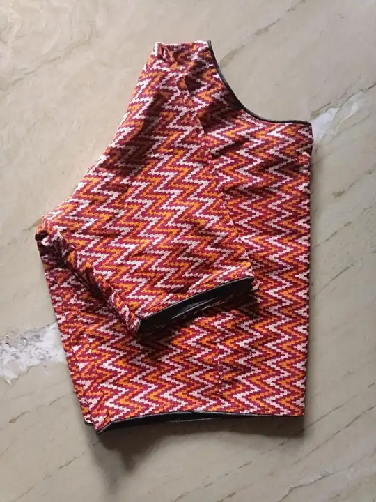 Ajrak boatneck blouse uploaded by Stich house on 7/4/2023