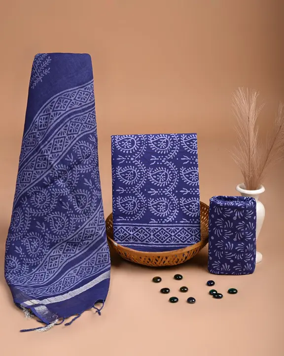 Cotton Dress with Kota Doriya duppta  uploaded by Shree Handicrafts Bagru on 7/5/2023