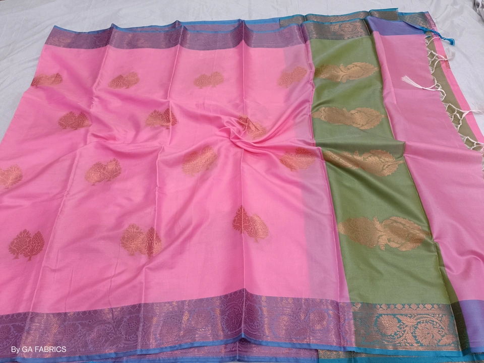 Soft silk saree  uploaded by GA Fabrics on 7/5/2023