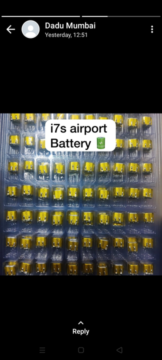 i7 Batary  uploaded by Siddhivinayak Electronics on 7/5/2023