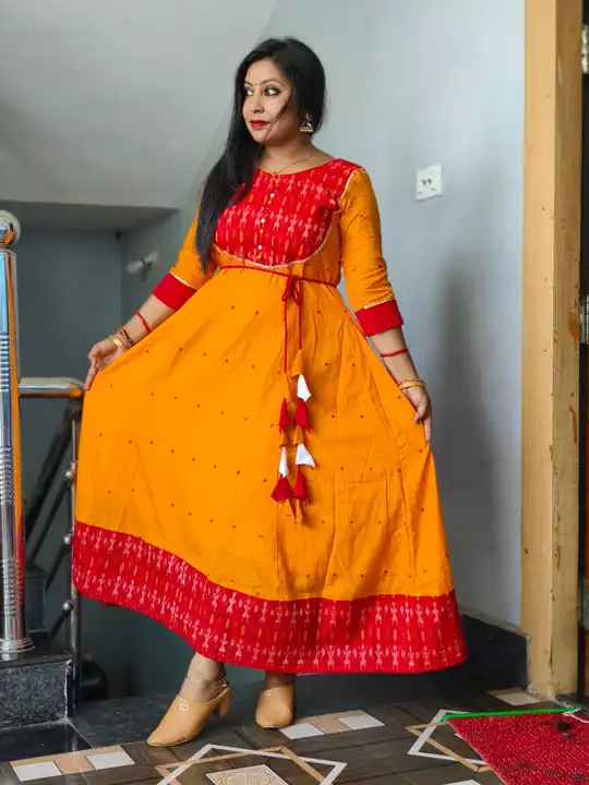 Sambalpuri long frock  uploaded by Shradha creation on 7/5/2023