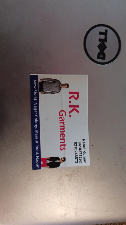 Visiting card store images of R K GARMENTS