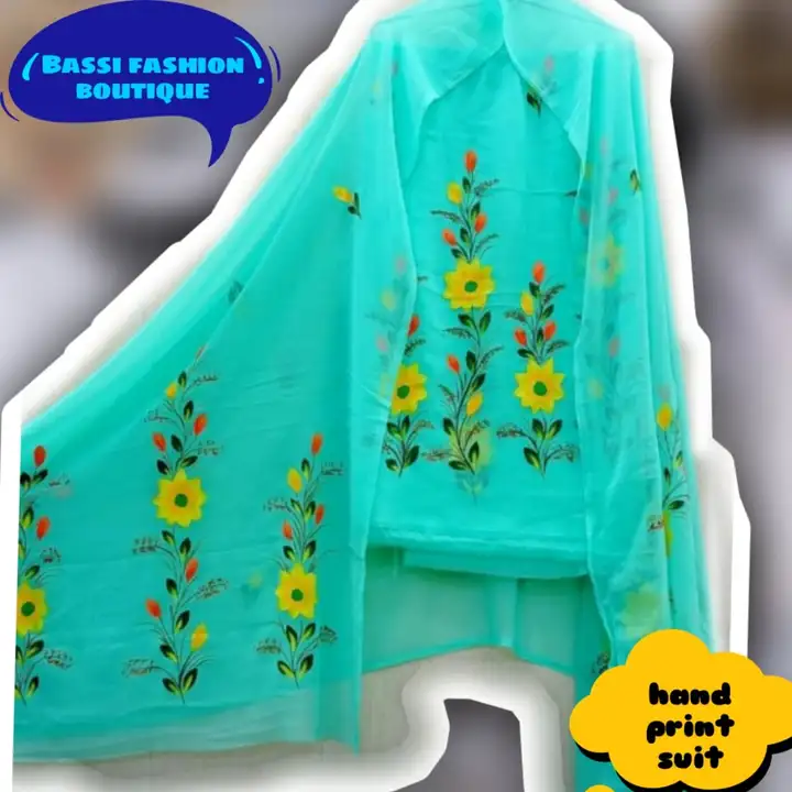 Hand print suit  uploaded by Bassi fashion boutique on 7/5/2023
