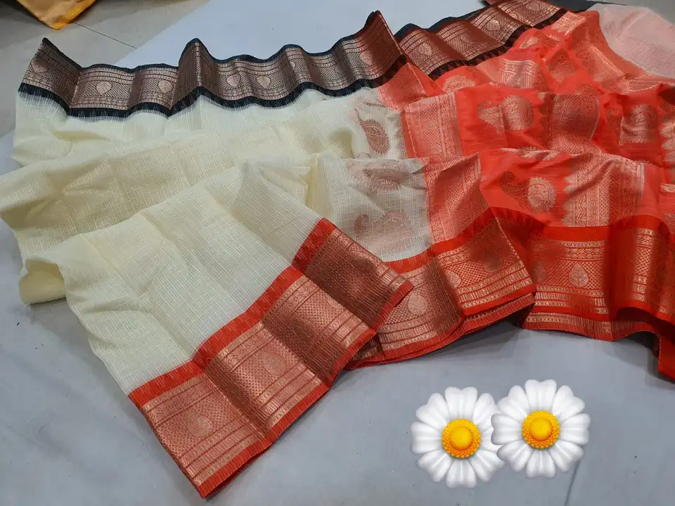 Kota benarasi saree with blouse piece  uploaded by Roxyma Online sale on 7/5/2023