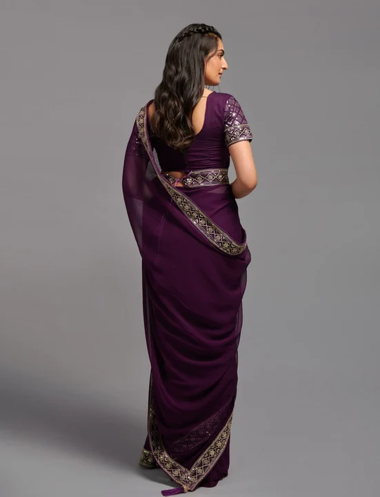 New Chinon Saree  uploaded by Aditya impex on 7/5/2023