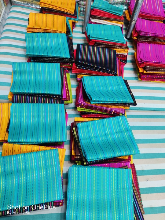 Cotton sheela stripes uploaded by Mysore cloth depot  on 7/5/2023