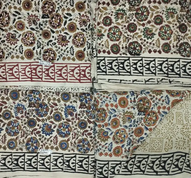 Jaipuri Bagru Design Cotton Suit Unstitched Fabric  uploaded by Laven Exclusive on 7/5/2023