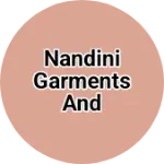 Business logo of Nandini garments and genral store