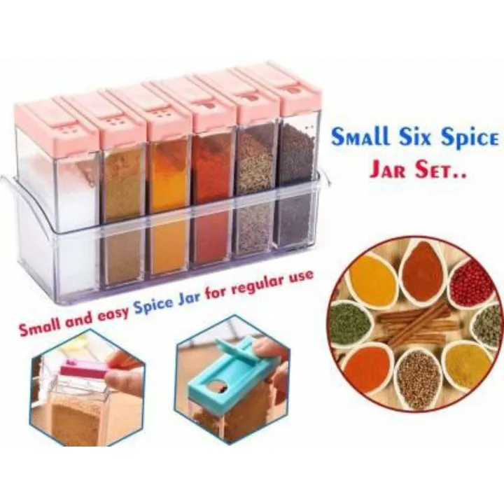 Plastic spice Jar 6 piece set uploaded by The palak trading company on 7/5/2023
